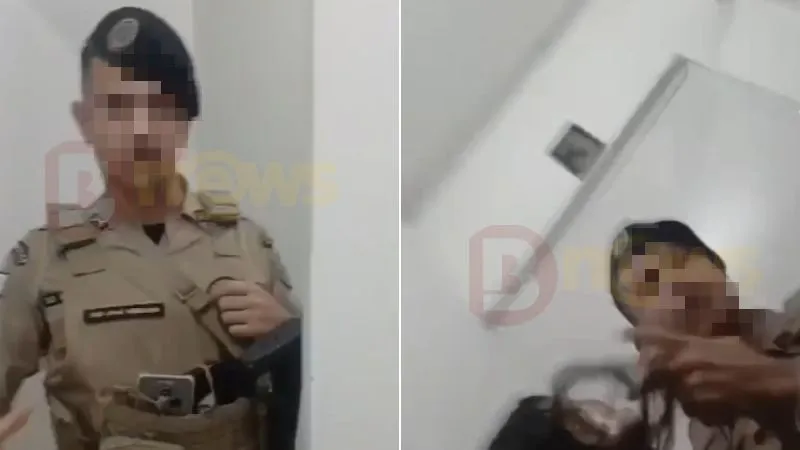 VÍDEO: PM é acusado de agredir mulher na porta de casa durante abordagem na Bahia; corporação se manifesta