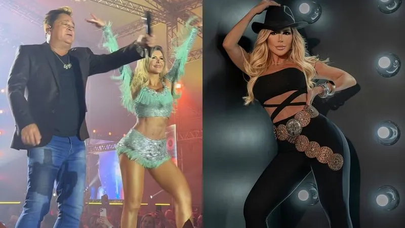 POLIANA? Bailarina de Leonardo é confundida com mulher do cantor; saiba quem é