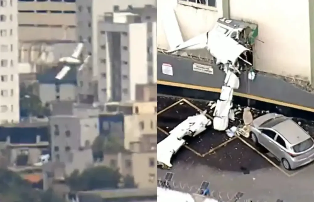 Voo durou apenas 3 minutos e ação rápida dos bombeiros evitou explosão em BH.