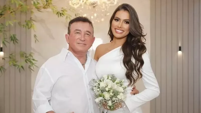 Casamento de Amado Batista com noiva 51 anos mais nova termina em barraco; entenda.