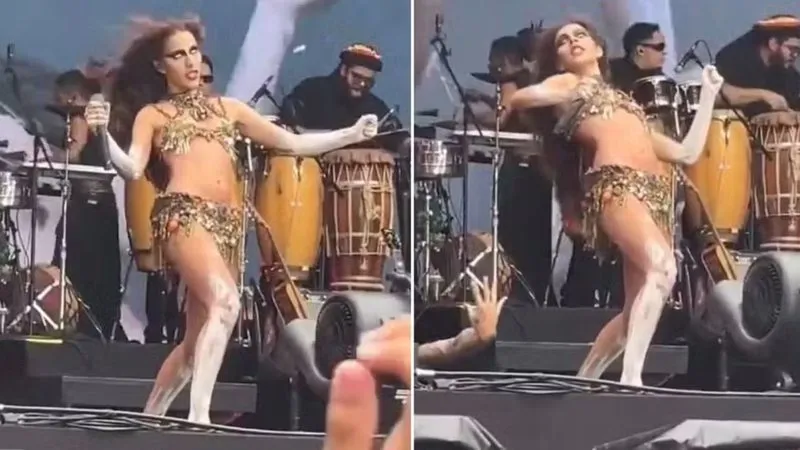 Marina Sena “transcende” durante show e cena repercute na web: “Incorporar”