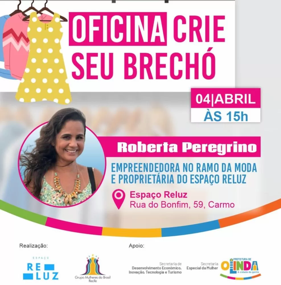 Olinda incentiva o empreendedorismo feminino com oficina gratuita sobre brechós.