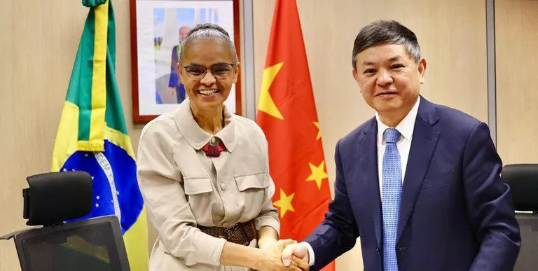 Marina Silva e ministro da China estreitam cooperação ambiental e climática entre países.