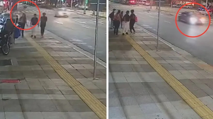 Novo vídeo mostra como foi o atropelamento das duas jovens em São Caetano.