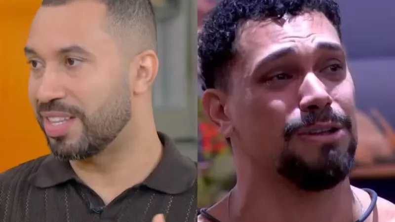 Gil do Vigor fica emocionado após Vinicius revelar bissexualidade no BBB 25; confira.
