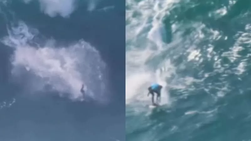 Surfista brasileiro sofre queda impressionante durante competição em Portugal; ASSISTA.
