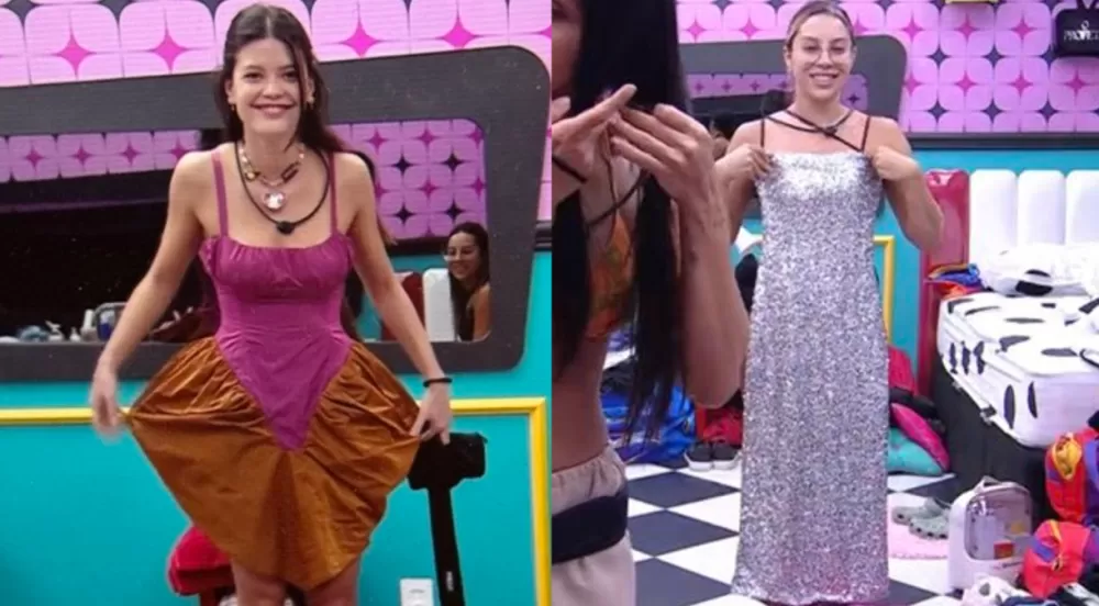 Renata e Vitória escolhem look da final do BBB25 e viram meme; veja.