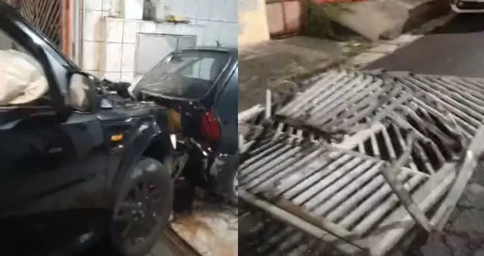 Com sinais de embriaguez e sem CNH, mulher invade casa com SUV e discute com morador; assista.