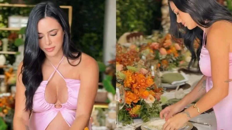 Bruna Biancardi choca com detalhes luxuosos de seu almoço de Páscoa; veja.