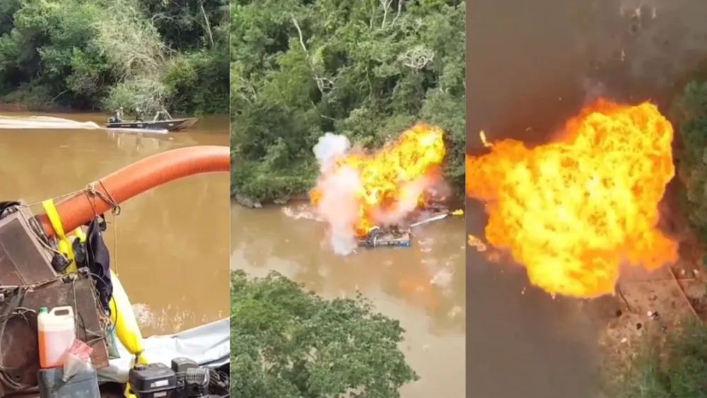 ‘Fogo no Garimpo’ fiscaliza extração ilegal de ouro no Campo das Vertentes.