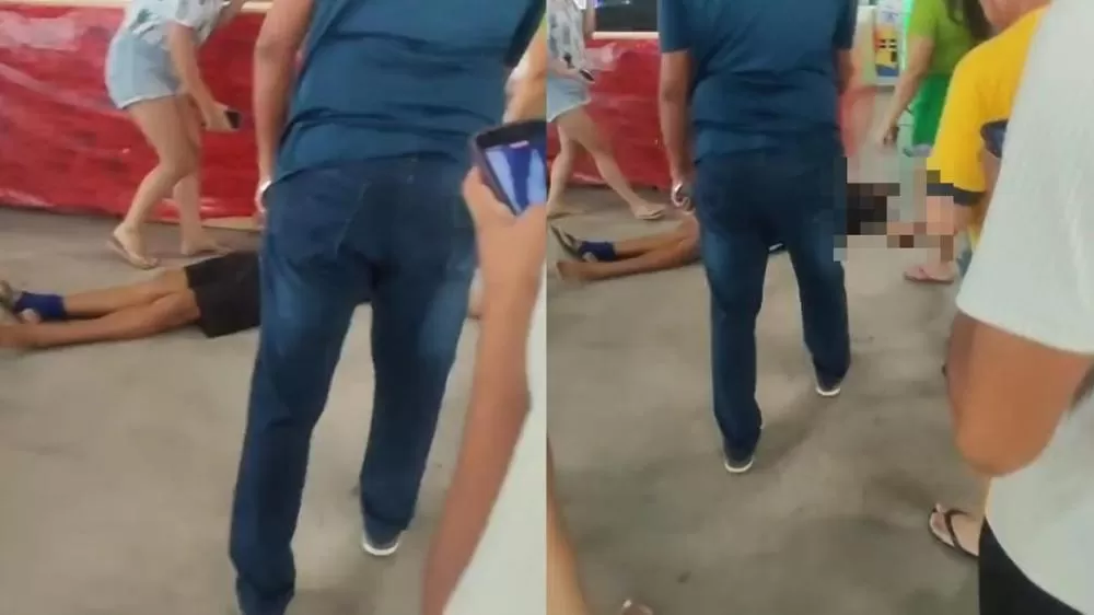 Homem é morto a tiros em supermercado em Fortaleza; funcionário fica ferido.