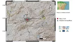 Caruaru registra tremor de terra de 1.9 mR na manhã desta sexta-feira (16).