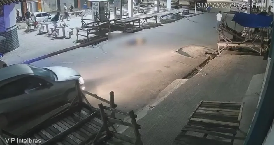 Discussão e tiro à queima-roupa: vídeo mostra momento em que homem é assassinado por causa de som alto em Craíbas.