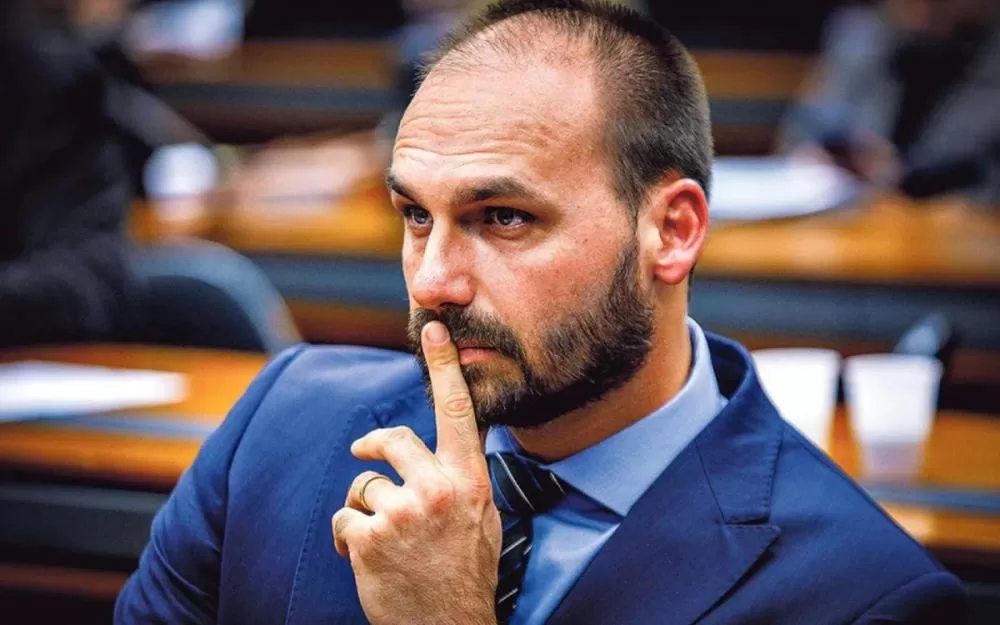 Eduardo Bolsonaro: inquérito no STF tem objetivo de tirá-lo das eleições de 2026.