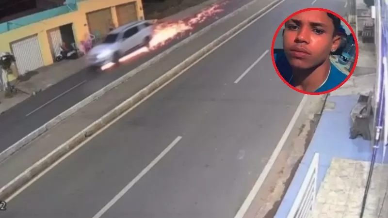 IMAGENS FORTES: Jovem perde as pernas após cair de moto durante 'grau' e ser arrastado por mais de 35 metros.