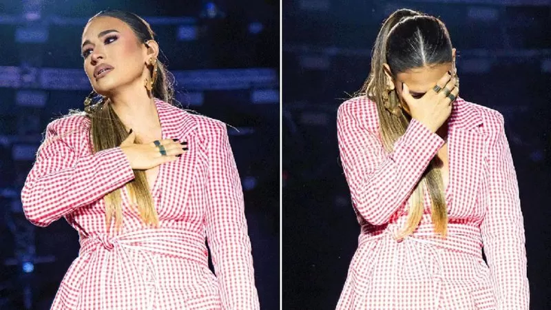 Simone Mendes se emociona ao reencontrar a avó em show na Bahia; assista.