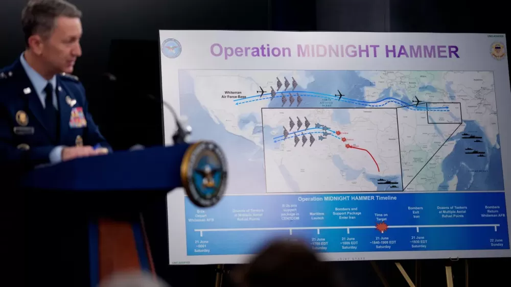 EUA detalham ataque ao Irã: 14 bombas de artilharia pesada usadas nos alvos.