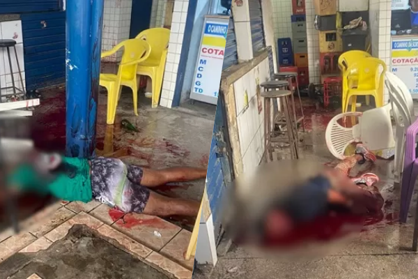 Discussão termina em tragédia com dois homens mortos a facadas no centro do Cabo de Santo Agostinho.
