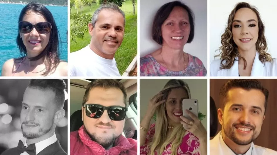 De médicos a patinador artístico: quem eram os oito mortos em acidente com balão em SC.