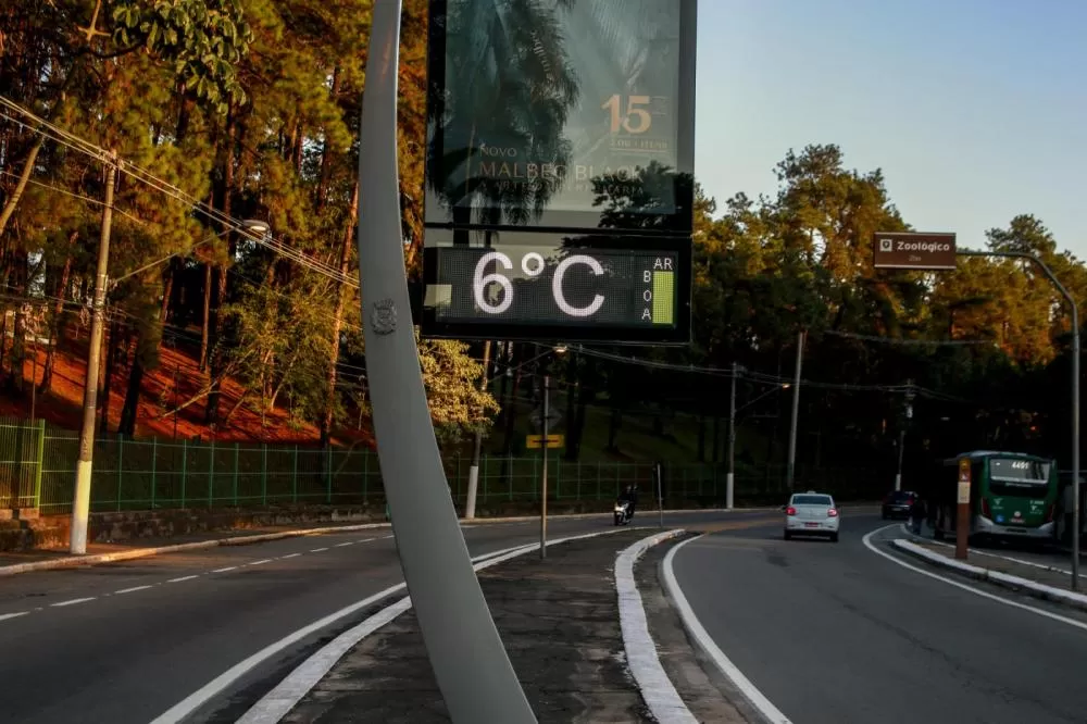 São Paulo tem noite mais gelada do ano, chegando a 0ºC na zona sul.