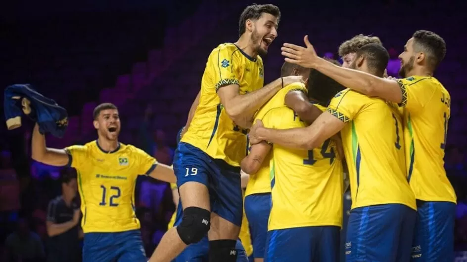 Seleção masculina vence Polônia, fecha semana com 100% e lidera Liga das Nações de vôlei.
