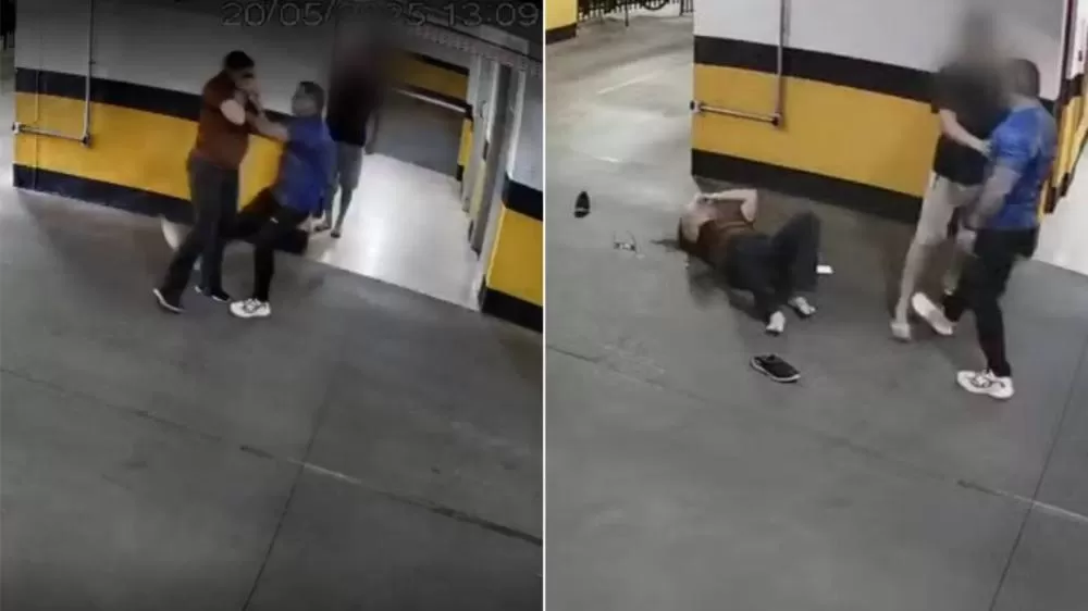 Sargento da PM é flagrado agredindo mulher durante briga de trânsito no DF.
