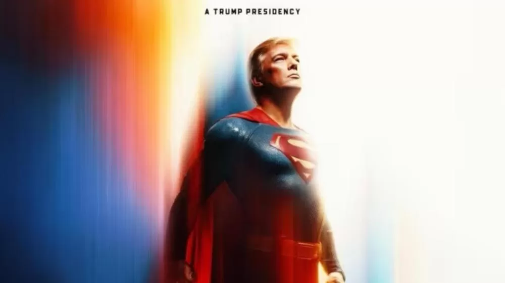 Casa Branca posta imagem de Trump como Superman e gera polêmica.
