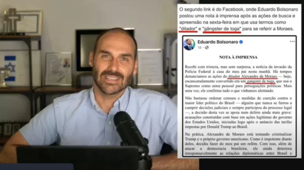 Diretor da Polícia Federal vê tentativa de intimidação em live de Eduardo Bolsonaro: “Nenhum investigado intimidará a PF”