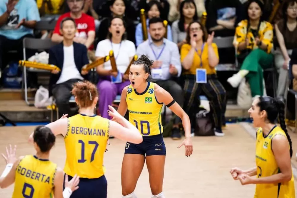 Brasil e Alemanha decidem vaga nas semifinais da Liga das Nações de Vôlei; saiba onde assistir