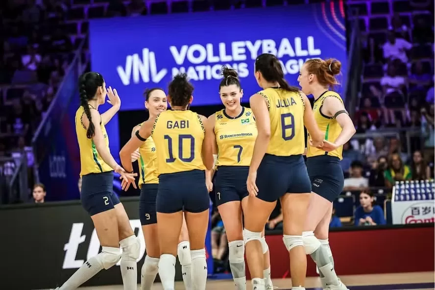 Liga das Nações: Seleção brasileira feminina de vôlei vence Alemanha e fará semifinal contra o Japão