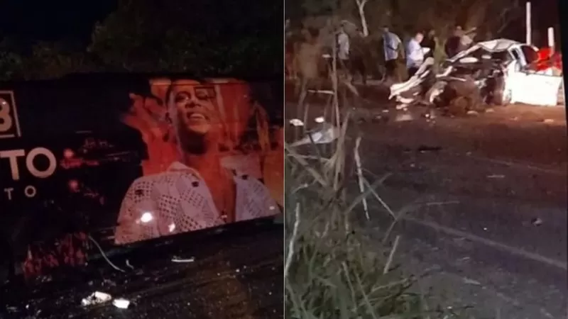 Vídeo mostra cantor sendo retirado do ônibus após acidente com mortes; assista