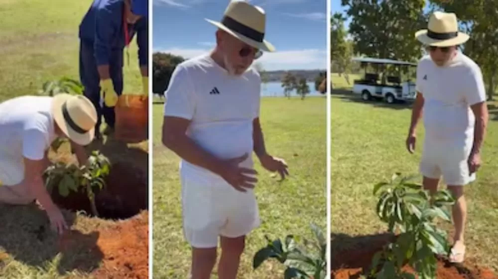 Lula planta baobá no Alvorada e diz que árvore é para futuros presidentes terem juízo