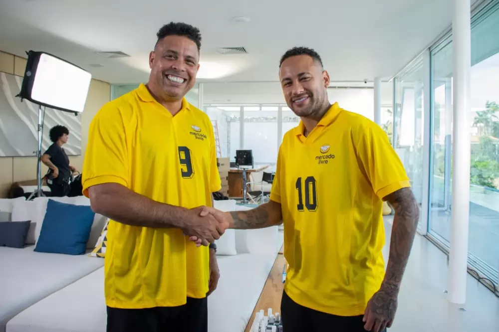 Mercado Livre une Neymar e Ronaldo para evento sobre empreendedorismo