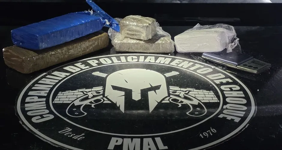 Três são presos por tráfico de drogas durante operações em bairros de Maceió