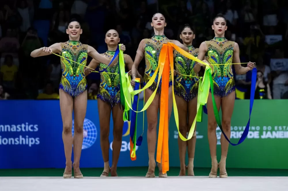 Brasileiras conquistam inédita medalha de prata no Mundial de Ginástica Rítmica