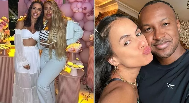 Carol Peixinho e Thiaguinho mostram presentes da irmã de Neymar e Bruna Biancardi para o filho; assista