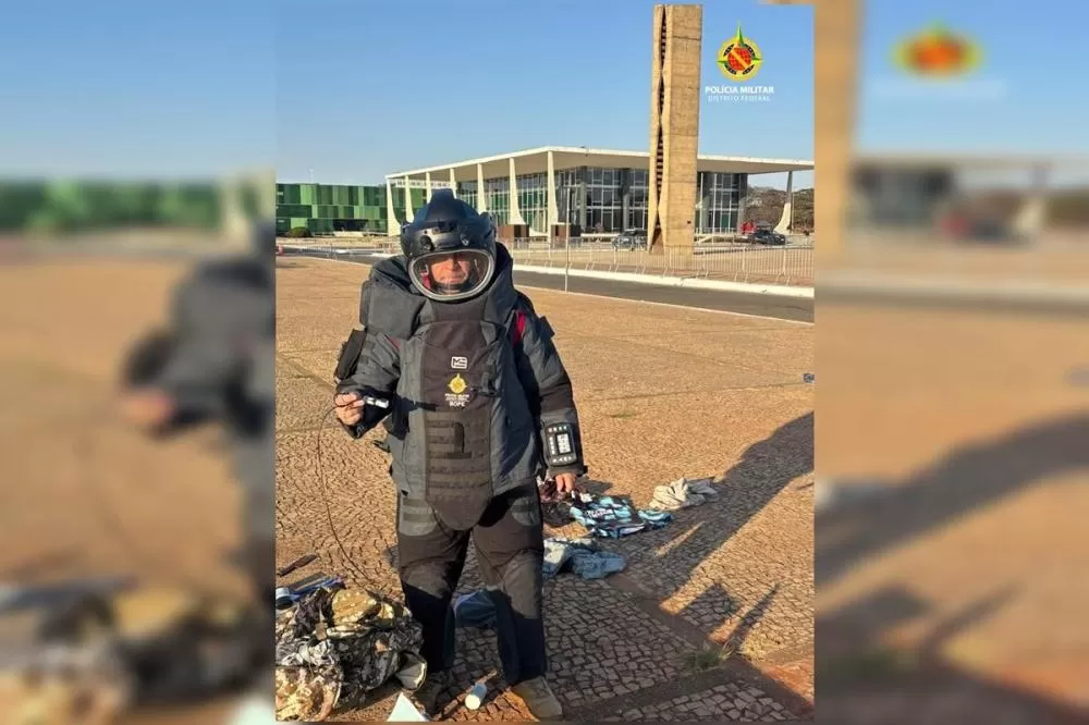 Homem é detido após ameaçar explodir mochila na Praça dos Três Poderes