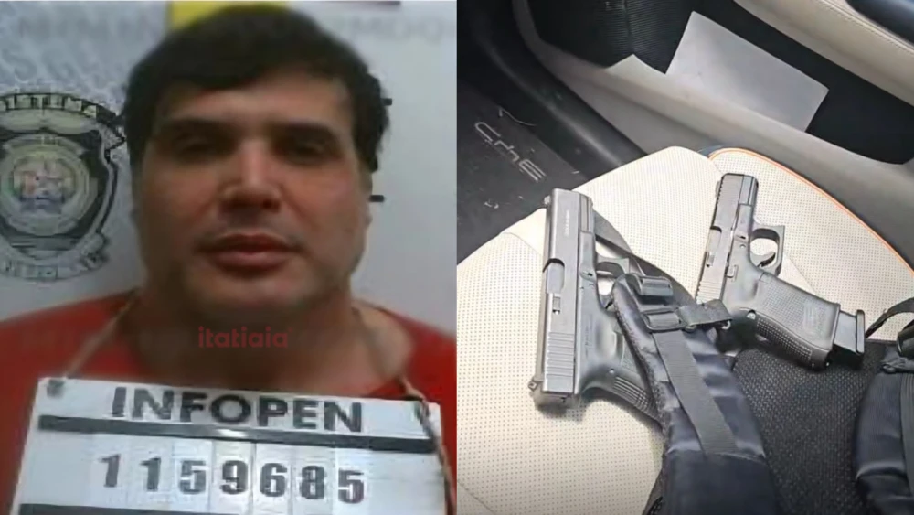 Assassino de gari andava com armas no banco da frente do carro; veja vídeo