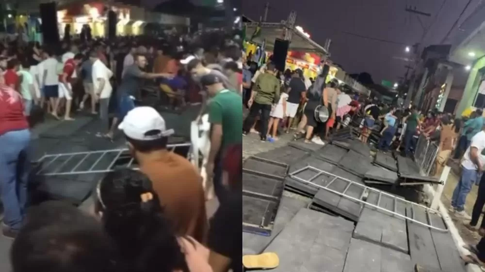 Arquibancada de desfile cívico desaba e deixa feridos em Aratuba, no Ceará; veja vídeo