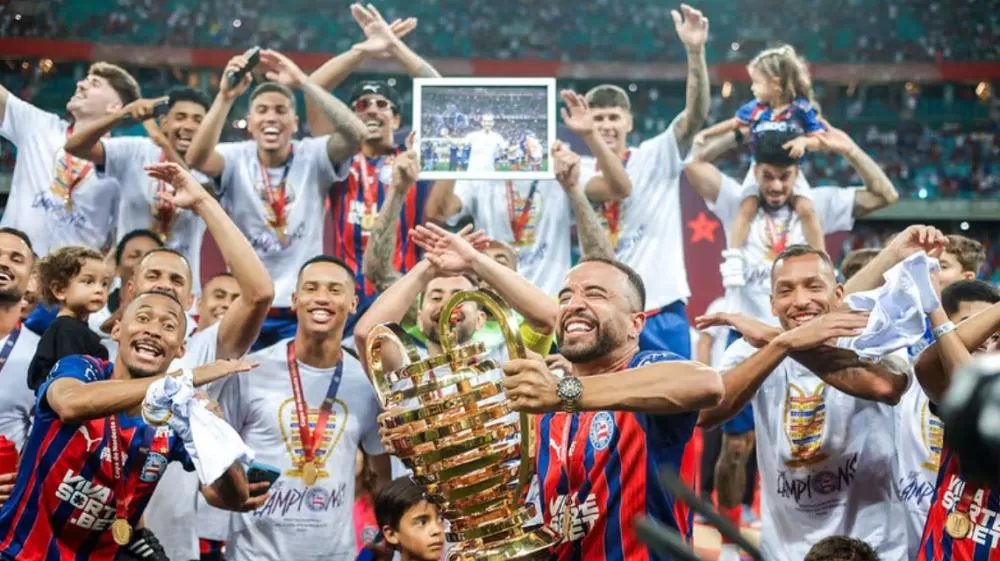 Bahia “passa o trator indo e voltando” no Confiança e é penta campeão do Nordeste