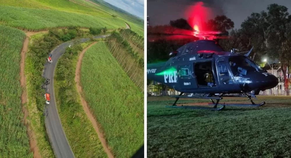Pernambuco: jovem e idoso feridos em acidentes no Interior são levados de helicóptero para o Recife
