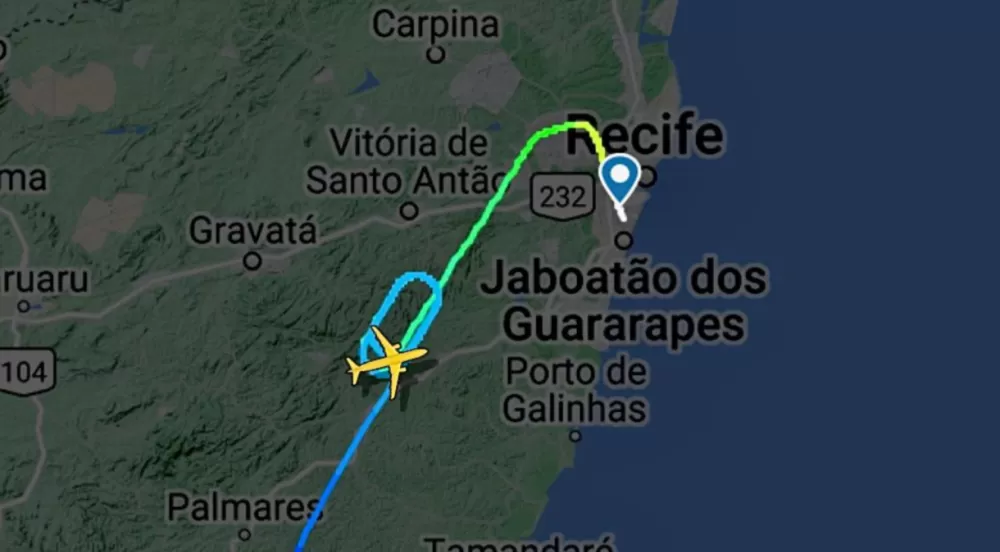 Voo da Azul declara emergência “pan-pan” próximo a Recife.