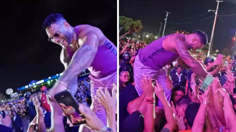 VÍDEO: Tony Salles é furtado durante show após se jogar em plateia