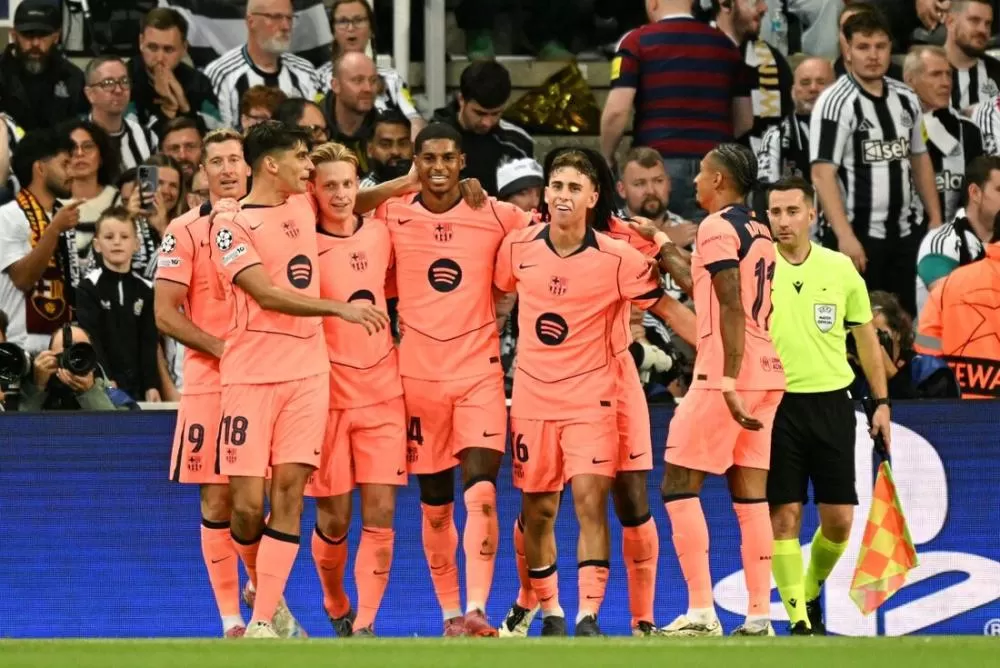 Barcelona vence Newcastle com gols de Rashford e larga bem na Champions League