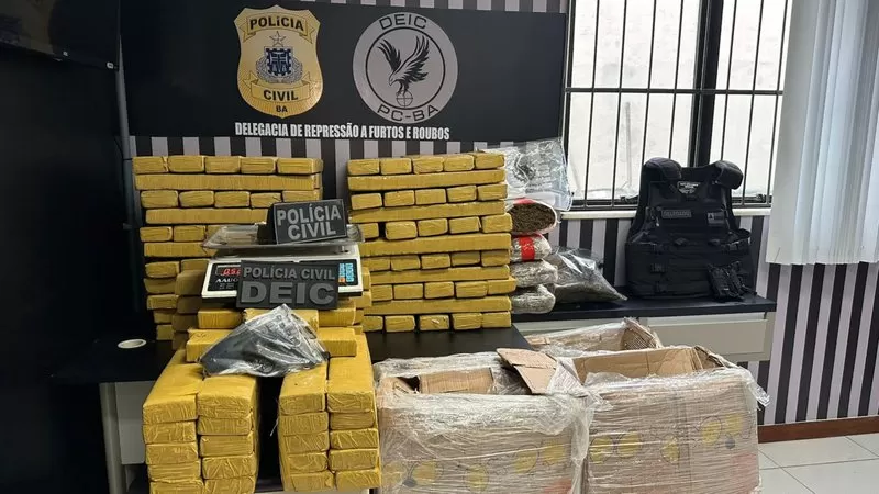 VÍDEO: Polícia apreende quase meia tonelada de drogas em cidade baiana