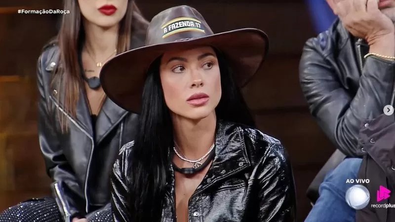 A Fazenda 17: Após briga entre peoas, vaza vídeo de prisão de Rayane Figliuzzi, namorada de Belo; assista