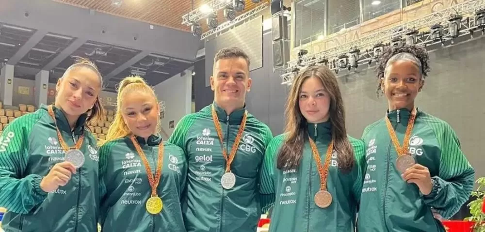 Ginastas brasileiros encerram competição na Hungria com cinco pódios