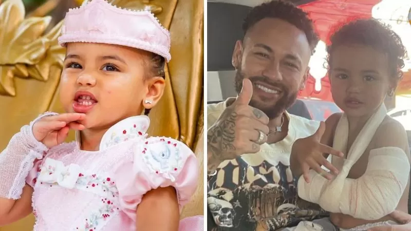 Mavie, filha de Neymar, é levada ao hospital após quebrar braço; veja