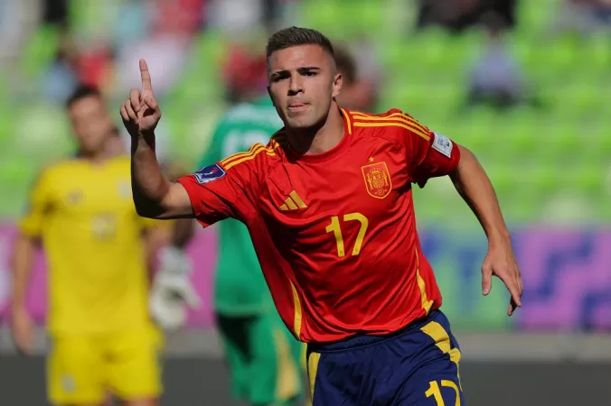 Espanha vence Ucrânia e se torna a primeira seleção garantida nas quartas do Mundial Sub-20