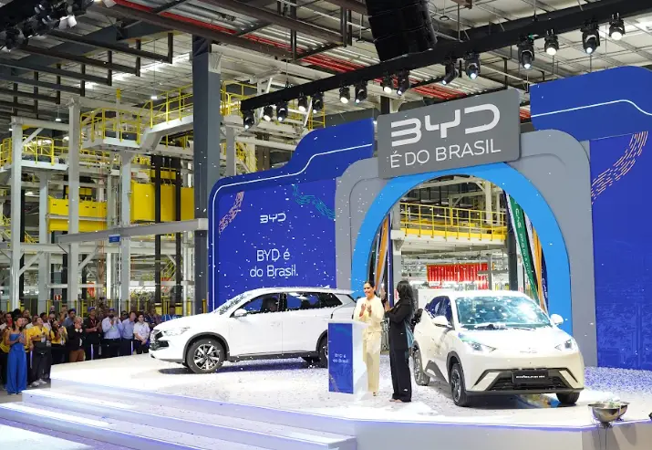 BYD planeja produzir 600 mil carros por ano em fábrica inaugurada em Camaçari